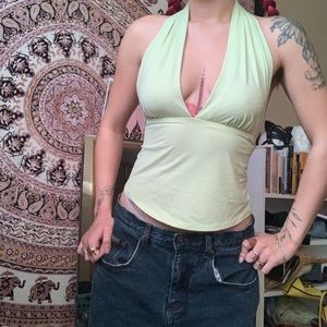 Tinker bell green halter top